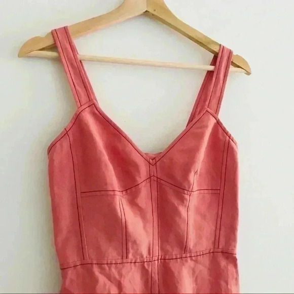 New Rebecca Taylor Linen Slip Midi Dress $450.00 - Picture 6 of 9